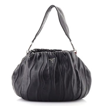 Prada Waves Hobo Leather Large