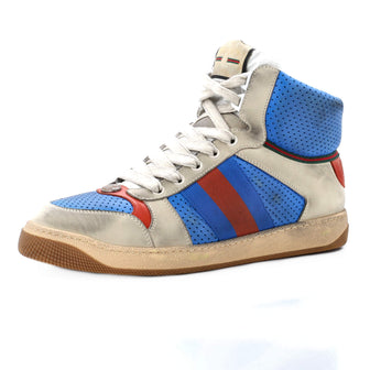 Gucci Men's Screener High-Top Sneakers Leather with Nubuck