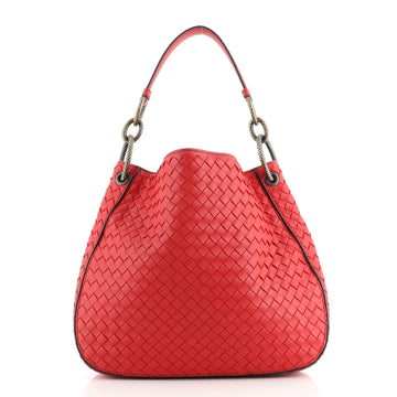 Bottega Veneta Loop Shoulder Bag Intrecciato Nappa Medium
