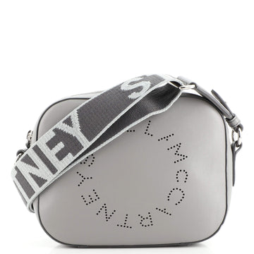 Stella McCartney Logo Camera Bag Perforated Faux Leather Mini