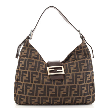 Fendi Vintage Shoulder Bag Zucca Canvas Medium