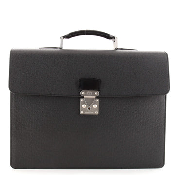 Louis Vuitton Serviette Moskova Briefcase Taiga Leather