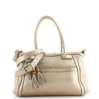 Gucci Bella Convertible Top Handle Bag Leather Small