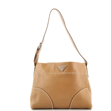 Prada Belted Hobo Stitched City Calf Medium