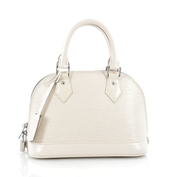Louis Vuitton Alma Handbag Epi Leather BB White