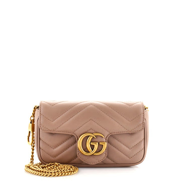 Gucci GG Marmont Flap Bag Matelasse Leather Super Mini