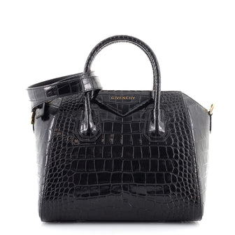 Givenchy Antigona Bag Crocodile Embossed Leather Small
