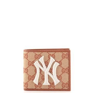 Gucci MLB Bifold Wallet GG Canvas with Applique