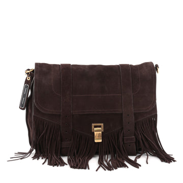 Proenza Schouler PS1 Fringe Runner Handbag Suede Large