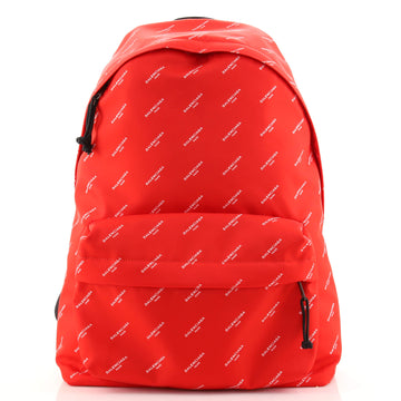 Balenciaga Explorer Backpack Logo Print Nylon