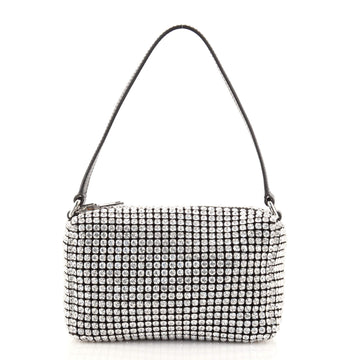 Alexander Wang Heiress Pouch Rhinestone Embellished Mesh