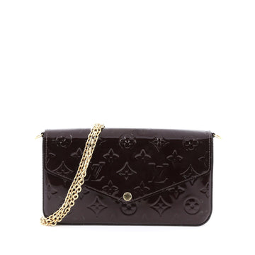 Louis Vuitton Felicie Pochette Monogram Vernis Purple
