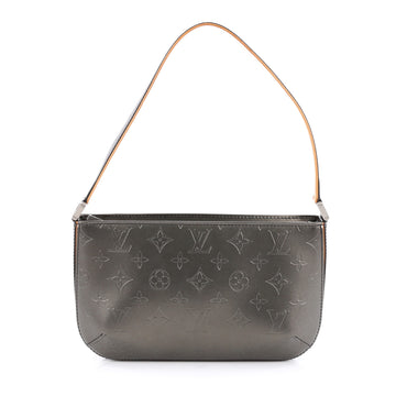 Louis Vuitton Mat Fowler Handbag Monogram Vernis Gray