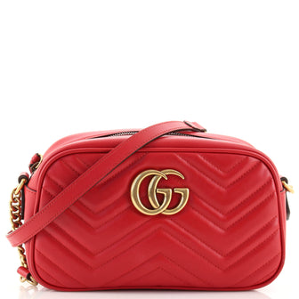 Gucci GG Marmont Shoulder Bag Matelasse Leather Small