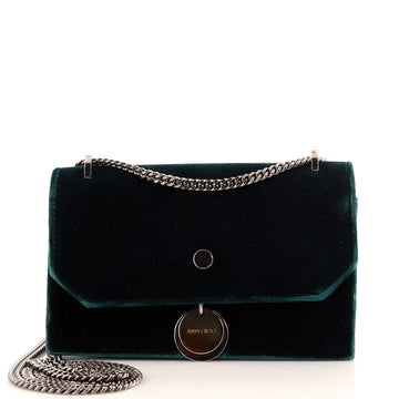 Jimmy Choo Finley Shoulder Bag Velvet Small