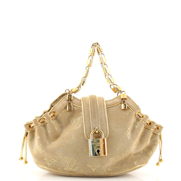 Louis Vuitton Limited Edition Theda Handbag Monogram Suede PM