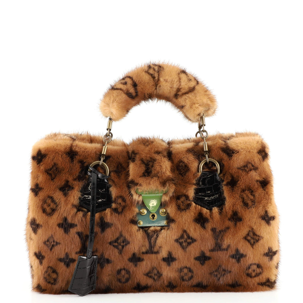 Louis Vuitton Le Fabuleux Handbag Vision Mink with Alligator Brown 1591156