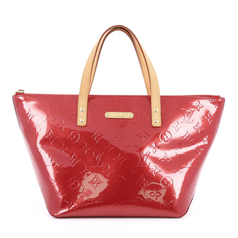 Louis Vuitton Bellevue Handbag Monogram Vernis PM red