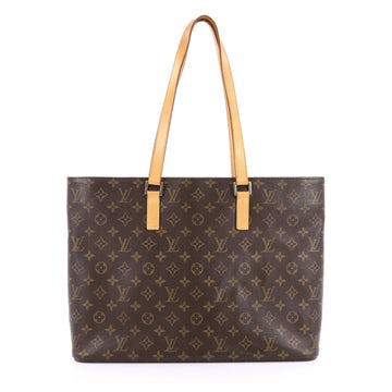 Louis Vuitton Luco Handbag Monogram Canvas Brown