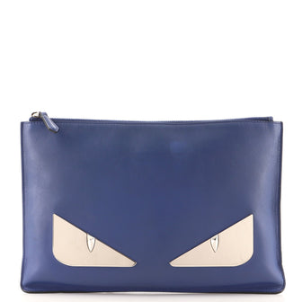 Fendi Monster Pouch Leather Medium