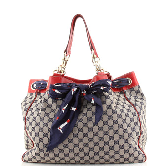 Gucci Positano Tote GG Canvas Large