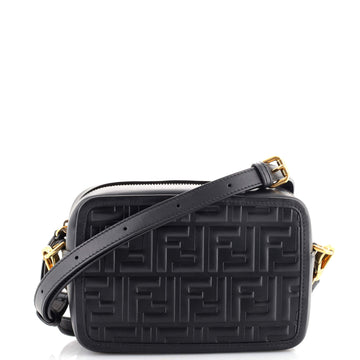Fendi Camera Bag Zucca Embossed Leather Small