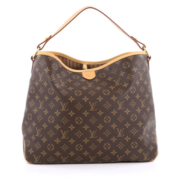 Louis Vuitton Delightful Handbag Monogram Canvas MM brown