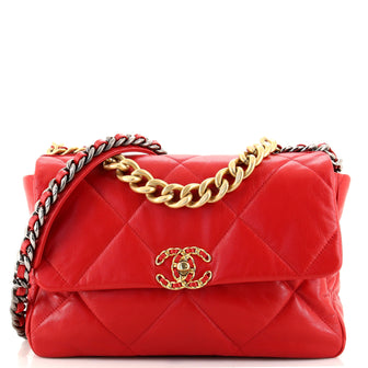 Chanel 19 Flap Bag Quilted Lambskin Large