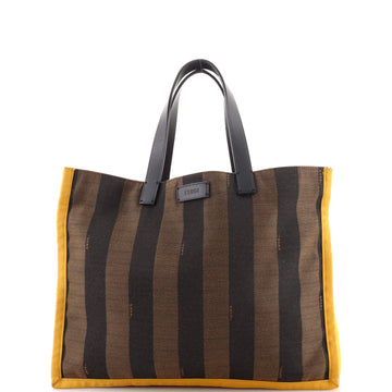 Fendi Pequin Shopping Tote Canvas Medium