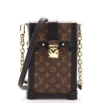 Louis Vuitton - Authenticated Pochette Trunk Verticale Handbag - Leather Brown Plain for Women, Very Good Condition