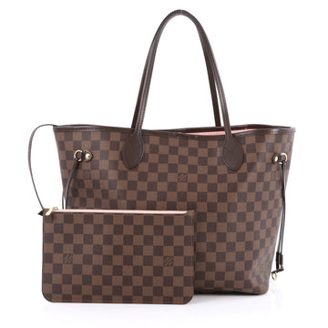 Louis Vuitton Neverfull NM Tote Damier MM Brown