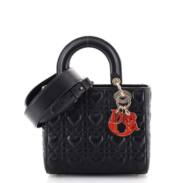 Christian Dior My ABCDior Lady Dior Bag Heart Cannage Quilt Lambskin