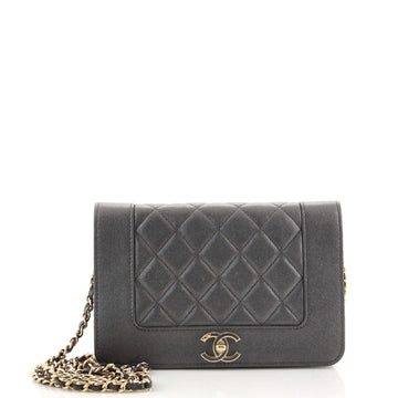 Chanel Mademoiselle Vintage Wallet on Chain Quilted Sheepskin