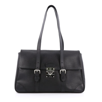 Louis Vuitton Segur Handbag Epi Leather MM Black