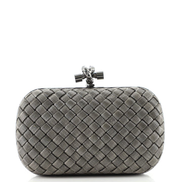 Bottega Veneta Box Knot Clutch Intrecciato Brass Small
