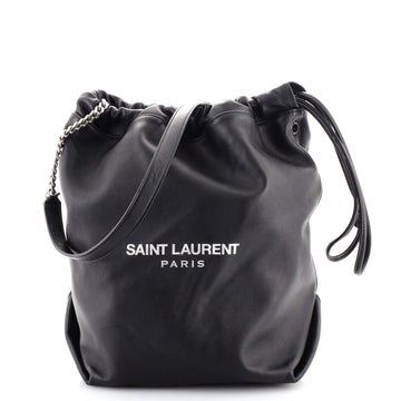 Saint Laurent Teddy Bucket Bag Leather Small