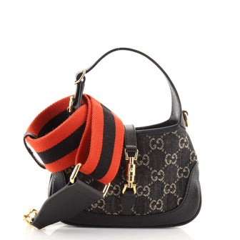 Gucci Jackie 1961 Hobo GG Denim Mini