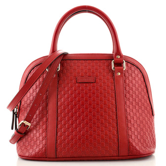 Gucci Convertible Dome Satchel (Outlet) Microguccissima Leather Medium