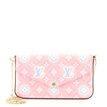 Louis Vuitton Felicie Pochette Valentine Neon Monogram Vernis