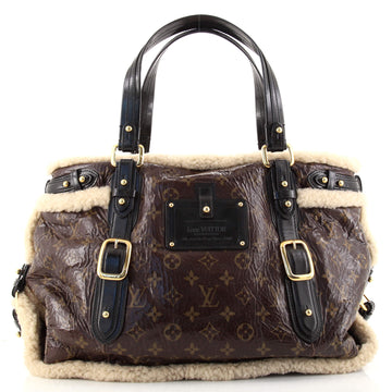 Louis Vuitton Thunder Handbag Limited Edition Monogram and Shearling