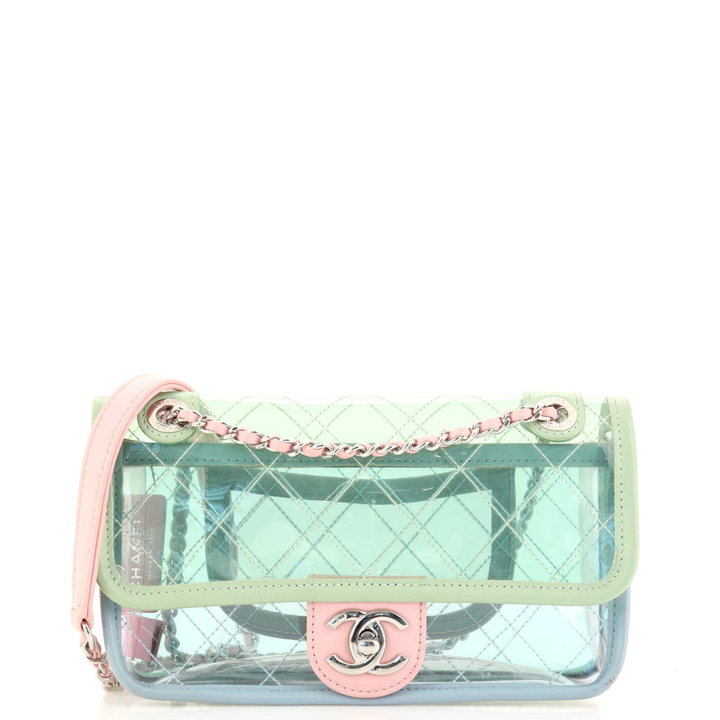 pink clear chanel bag