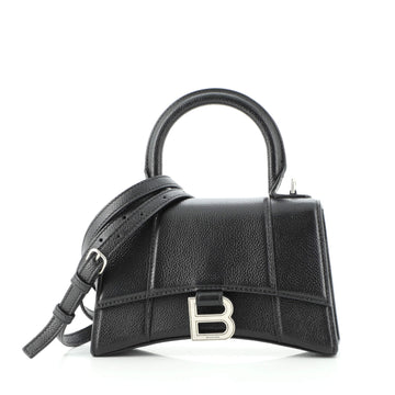 Balenciaga Hourglass Top Handle Bag Leather XS