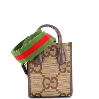 Gucci Vertical Tote Jumbo GG Canvas Mini