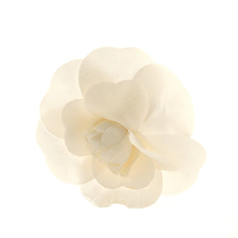 Chanel Triple Camellia Brooch Canvas