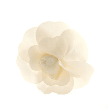 Chanel Triple Camellia Brooch Canvas