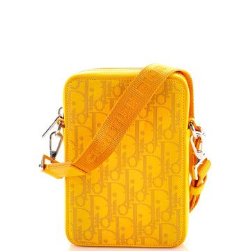 Christian Dior World Tour Zip Messenger Pouch Oblique Galaxy Leather