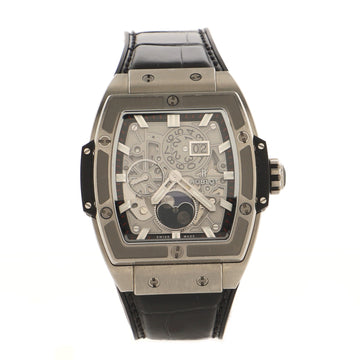 Hublot Spirit of Big Bang Moonphase Chronograph Automatic Watch Titanium and Alligator 44