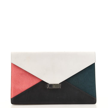 Celine Diamond Clutch Pony Hair and Leather Medium