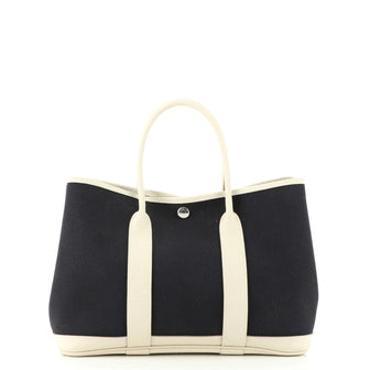 Hermes Garden Party Tote Toile and Leather 30