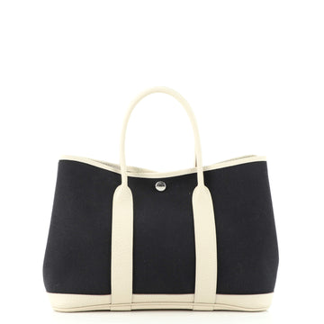 Hermes Garden Party Tote Toile and Leather 30